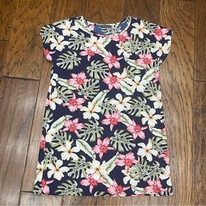 SHEIN women’s boxy multicolored floral print mini dress